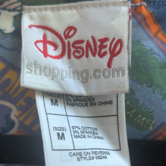 Disney Blue Tropical Print Mini Dress - Picture 3 of 16